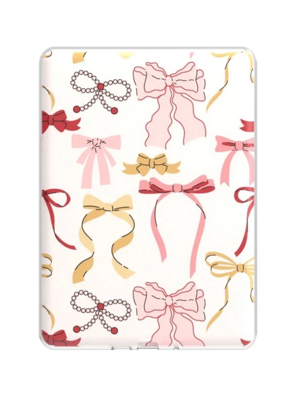 New! Gems E-Reader Kindle Paperwhite Clear Case with Bow Insert’s